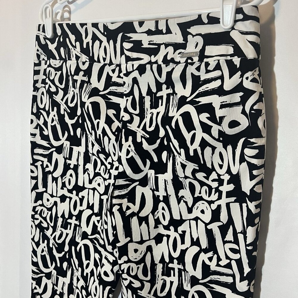 Joseph Ribkoff Women’s Pants Size 8 Black/White Elastic Waist Stretch - Picture 11 of 11